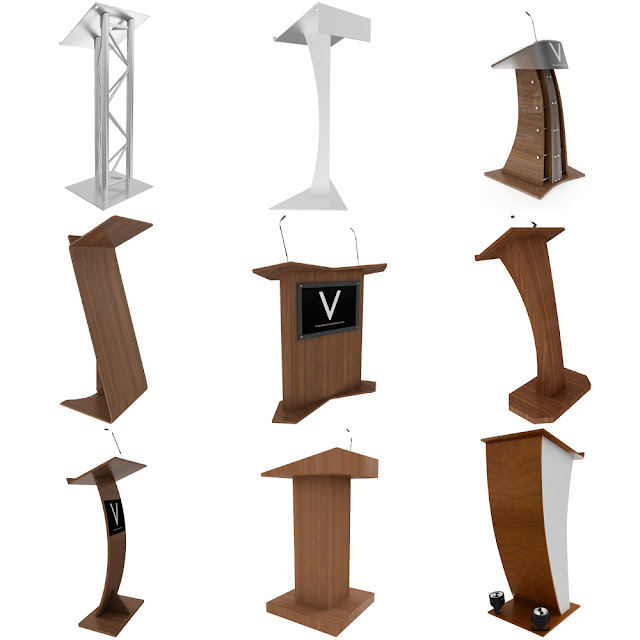 Podium 3d model Collection