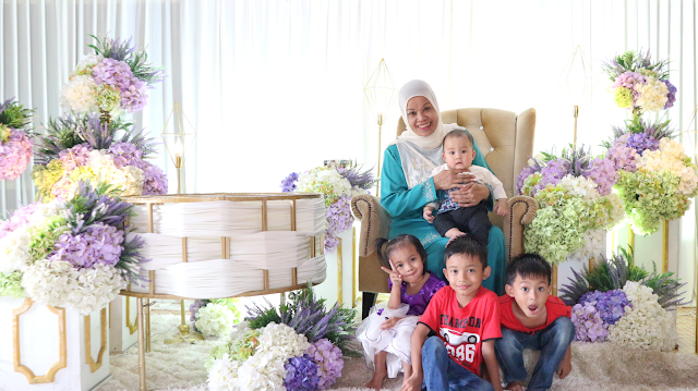 Pelamin Berendoi Cantik Majlis Akikah Aali Hasil Izzahbridalhouse Muar Johor 4