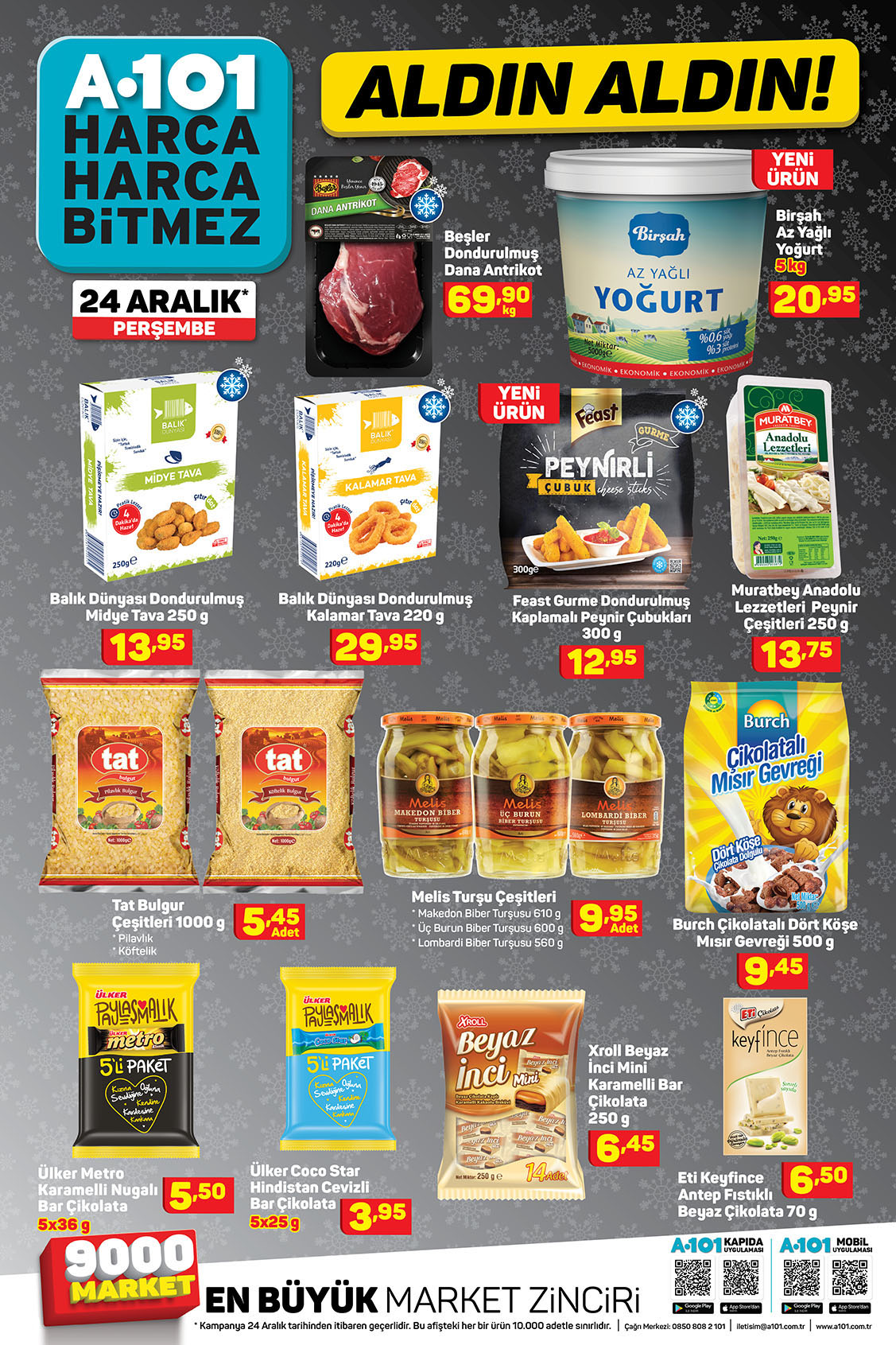 24 Aralık Perşembe 2020 A101 Kataloğu