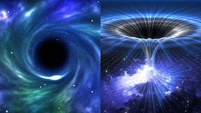 Difference between black holes and wormholes
