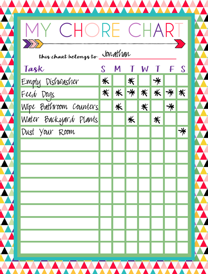printable-chore-charts-chores-for-kids-chore-chart-kids-charts-for-kids