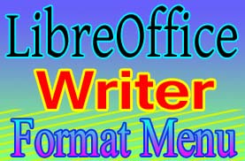 Libre Office Writer Format Menu Libre Office Writer Format Menu