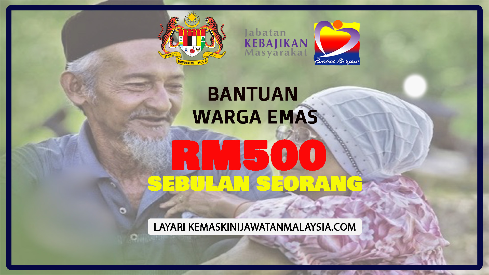 Sebulan bantuan 500 warga emas Sadis! Dipicu