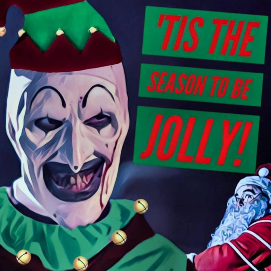 The Horrors of Halloween MERRY CHRISTMAS Horror Artwork