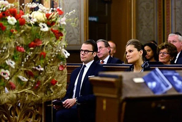 Crown Princess Victoria and Prince Daniel attended a memorial ceremony for the victims of the Holocaust