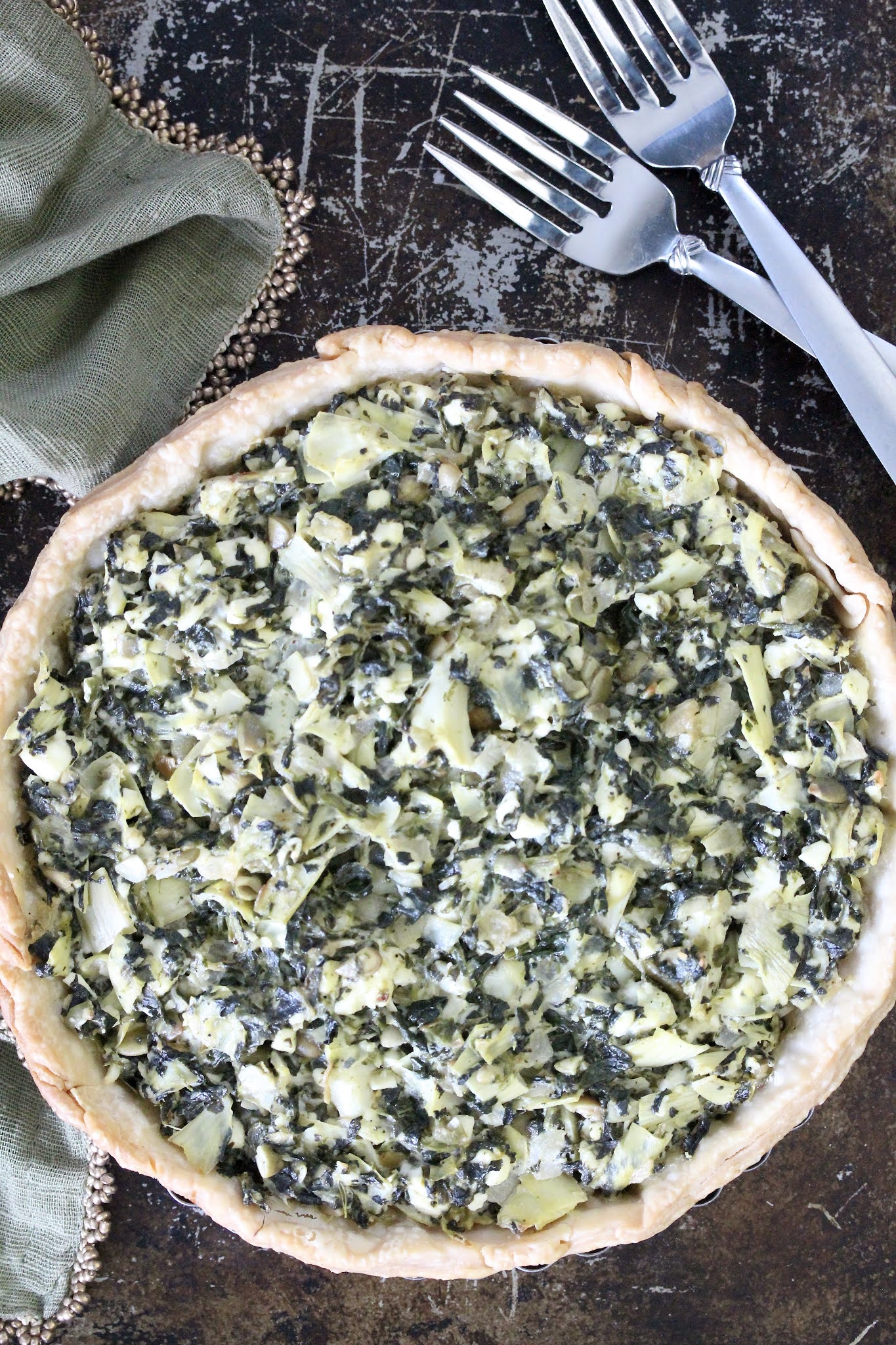SPINACH ARTICHOKE AND FETA TART In Good Flavor Great Recipes