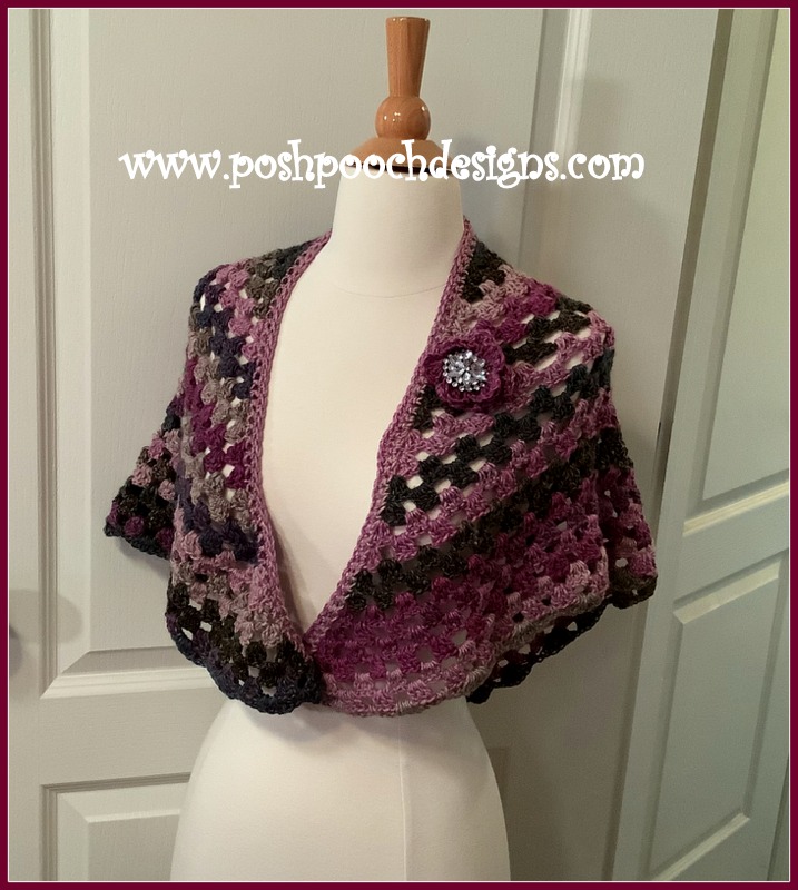 Posh Pooch Designs : The New Briar Rose Shawl Crochet Pattern | Posh ...
