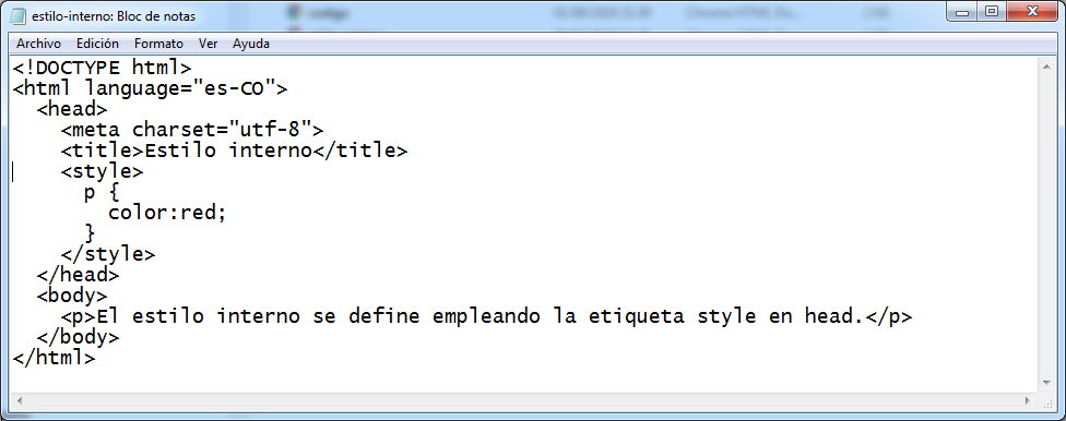 HTML: estilos
