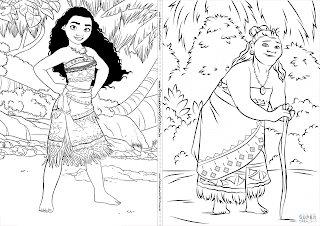 Moana: Libro para Colorear para Imprimir Gratis. Moana: Libro para Colorear para Imprimir Gratis.