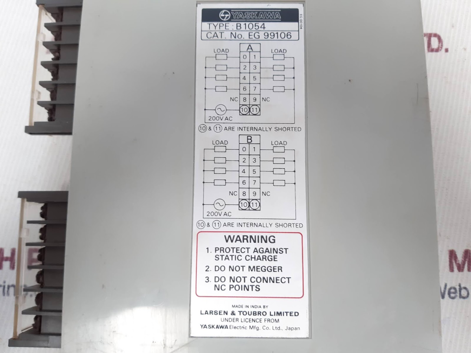 YASKAWA B1054 OUTPUT MODULE Aeliya Marine