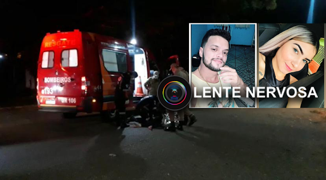 Casal em motocicleta morre ao colidir em árvore após piloto empreender fuga – VÍDEO