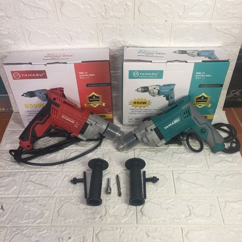 Máy khoan bắt vít Yamasu ( YMS-13) chính hãng cổ nhôm 3 tầng công suất 850W