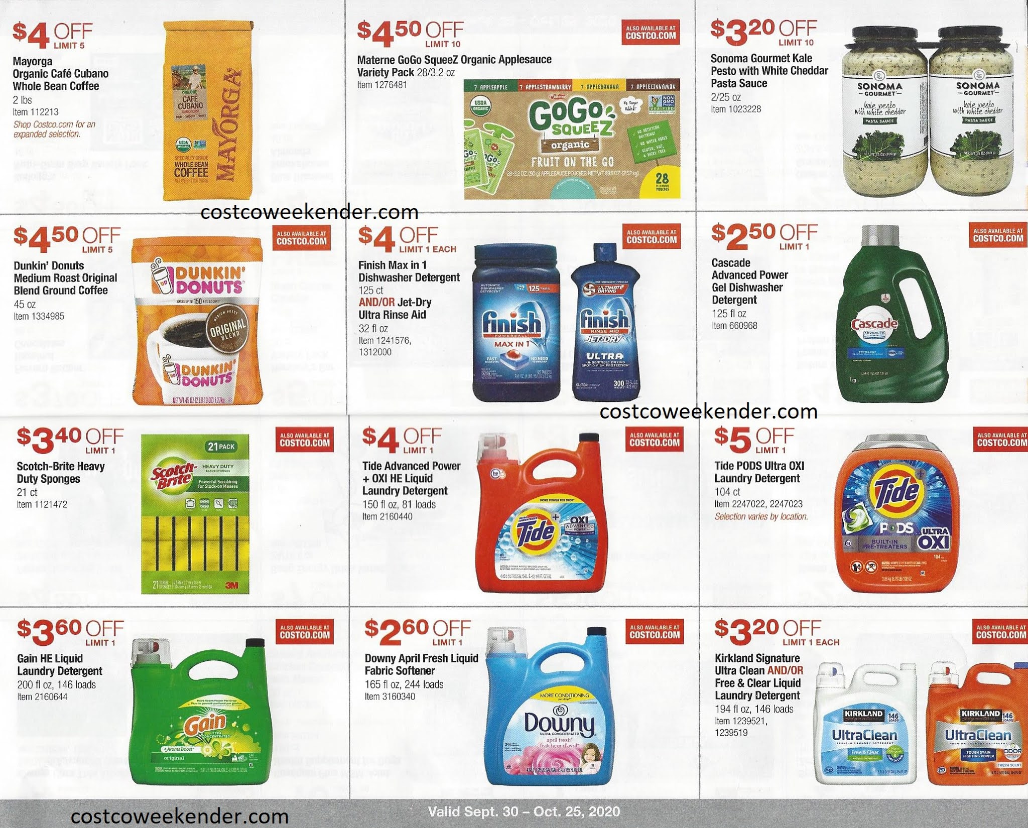 October 2020 Costco Coupon Book Costco Weekender
