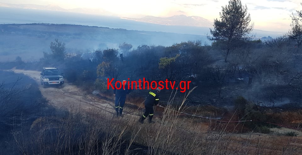 Συνελήφθη ένας άνδρας ως υπαίτιος πρόκλησης εμπρησμού από αμέλεια στην Κόρινθο