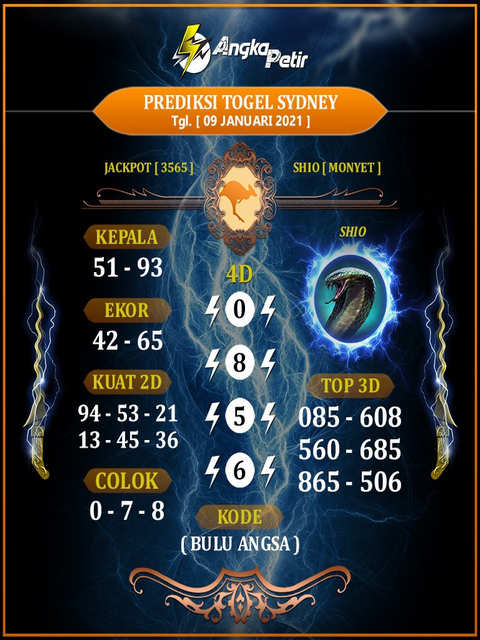 Kode Syair Sydney 9 Januari 2021 Forum Syair Togel Hongkong Singapura Sydney