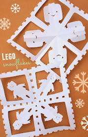 how to cut lego snowflakes