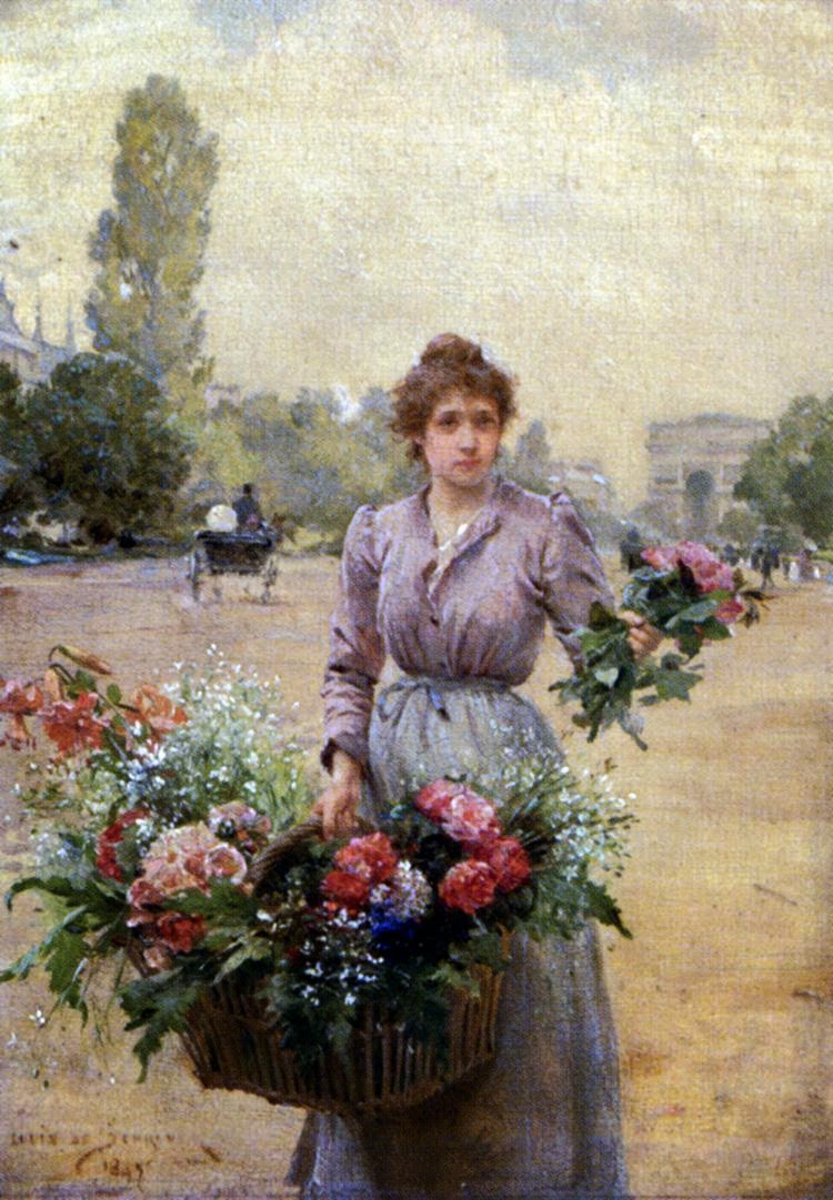 Рассказ цветочница глава 25. Французский художник Louis Marie de Schryver (1862-1942).