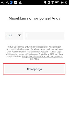 Daftar di Aplikasi Shopmap