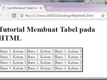 Cara Membuat Tabel pada Halaman HTML