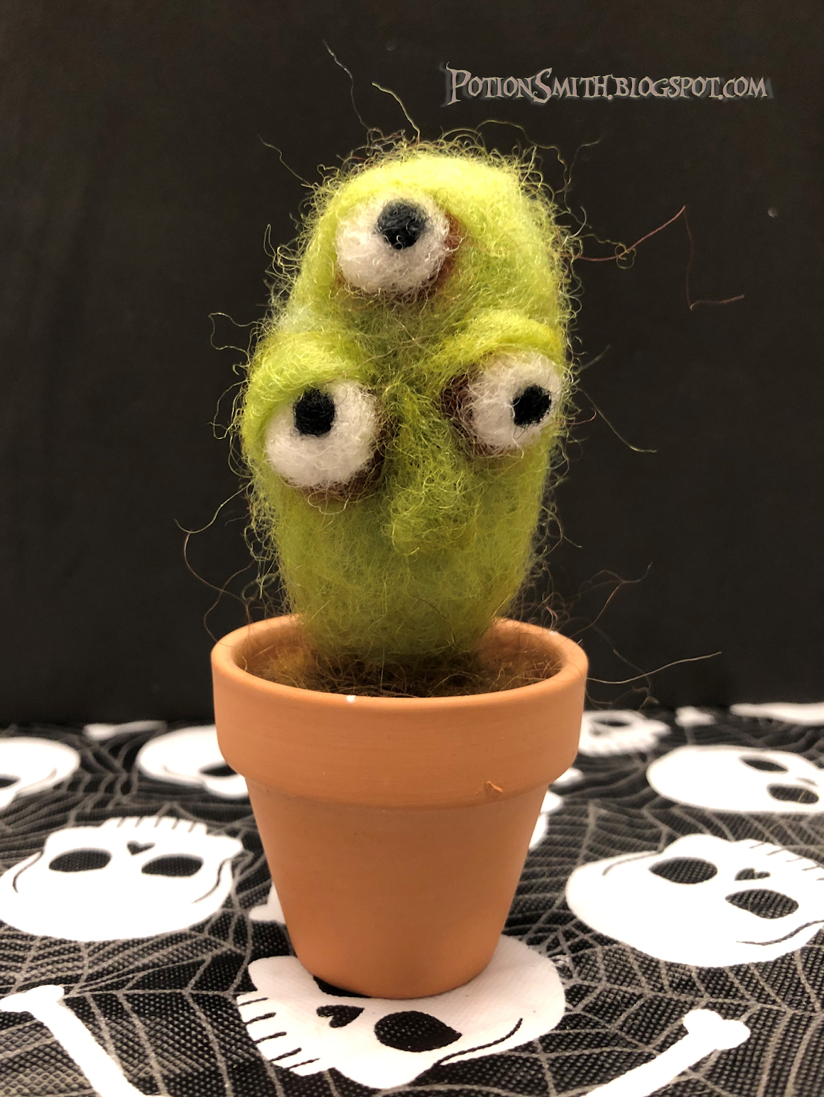 POTIONSMITH Needle Felted Monster Cactus