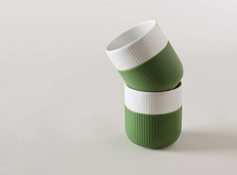 Kubuni Scandinavia Royal Copenhagen Fluted Contrast mug Forest green