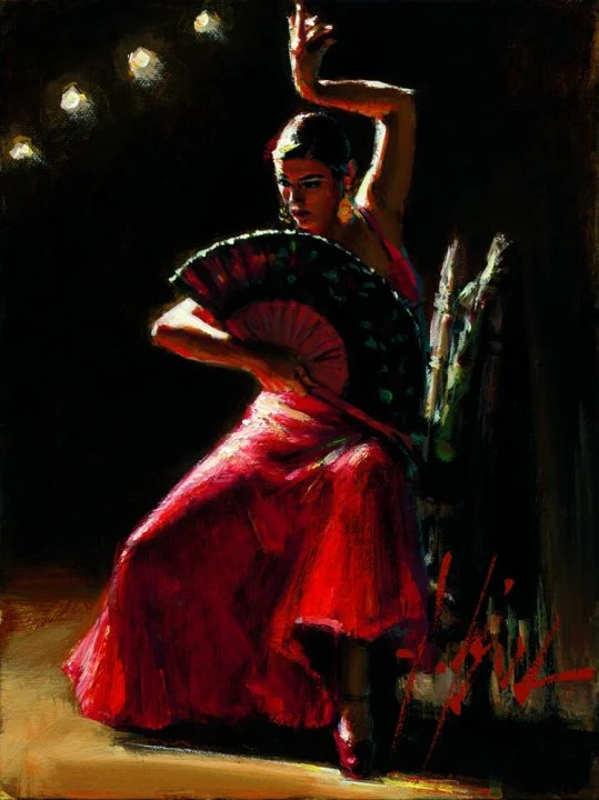 Fabian Perez 1967 ~ Argentine Figurative painter | Flamenco Dancers