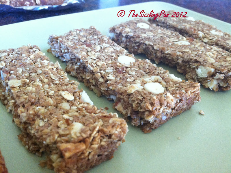The Sizzling Pan "Nutritious and Delicious" High Fiber Cereal bars