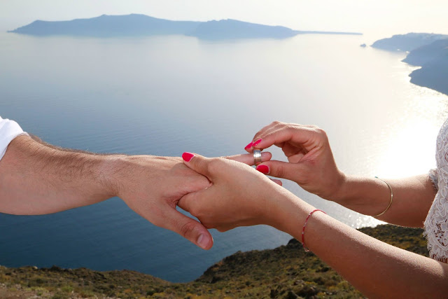 Santorini elopment Classy, simple, and angelic as per our american bride