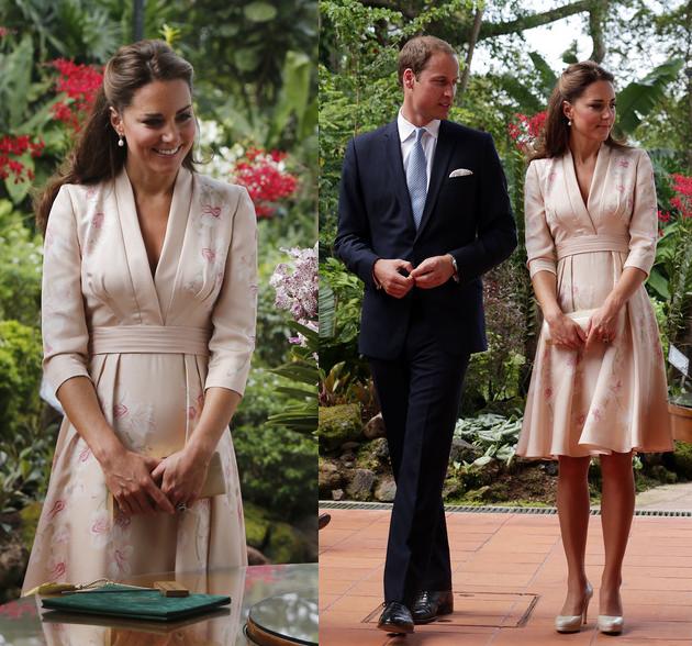 ScarletStiletto: Kate Middleton in Jenny Packham - Singapore Botanical ...