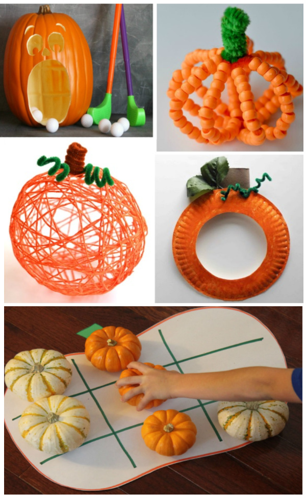 Pumpkin crafts, activities, and games for kids. #pumpkin #pumpkincrafts #pumpkinactivitiesforkids #fallkidscrafts #growingajeweledrose