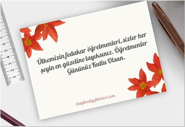 ogretmenler gunu kutlama mesajlari en iyi hediye fikirleri