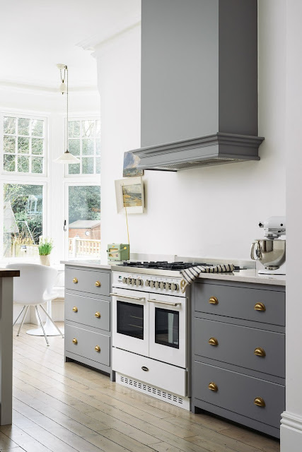 A beautiful English country kitchen in Nottingham by deVol - found on Hello Lovely Studio