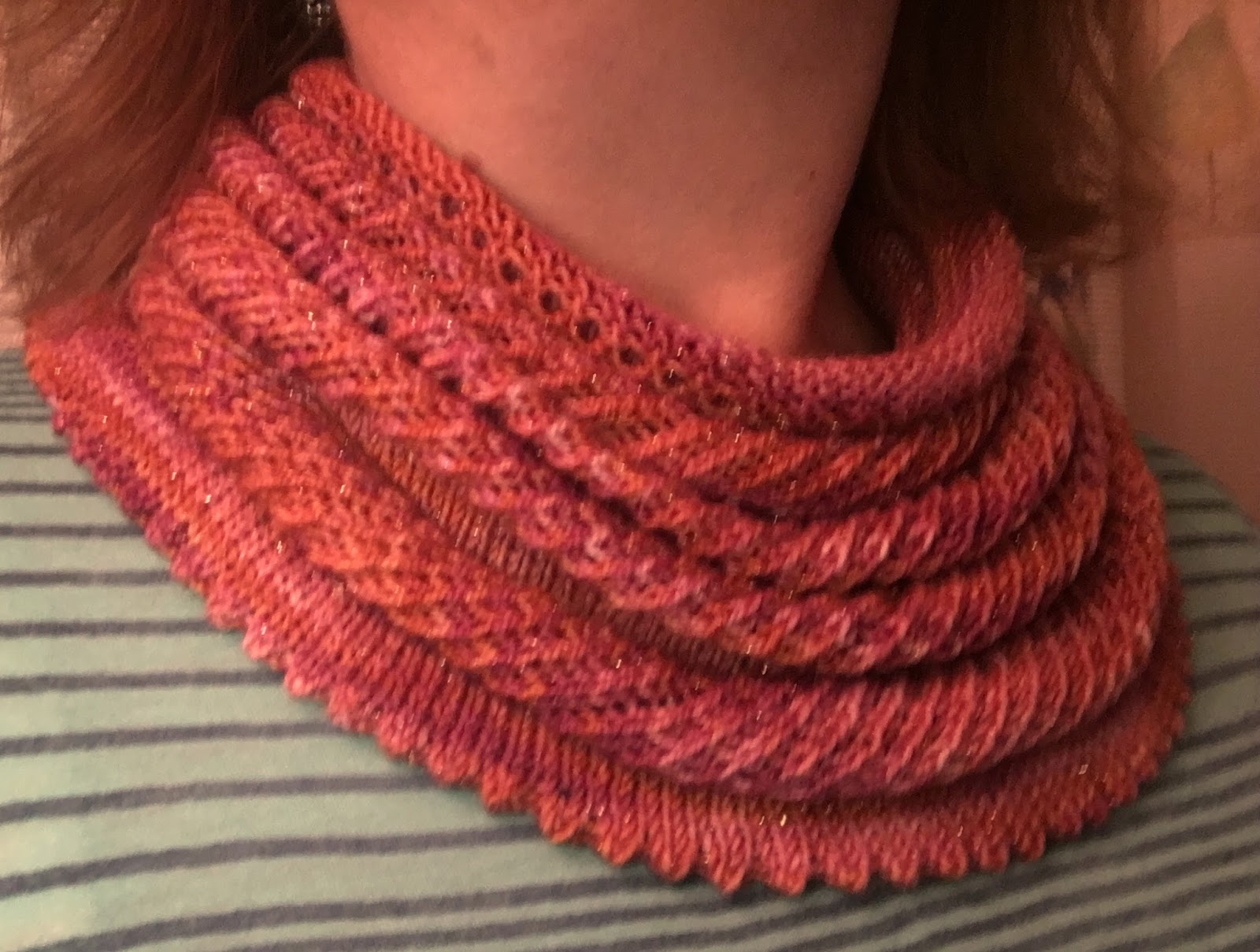 DestiKNITions Willow Cowl from Sin City Knit Shop Done!