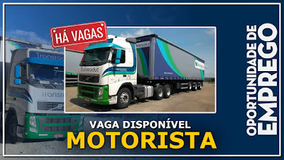 vaga para motorista