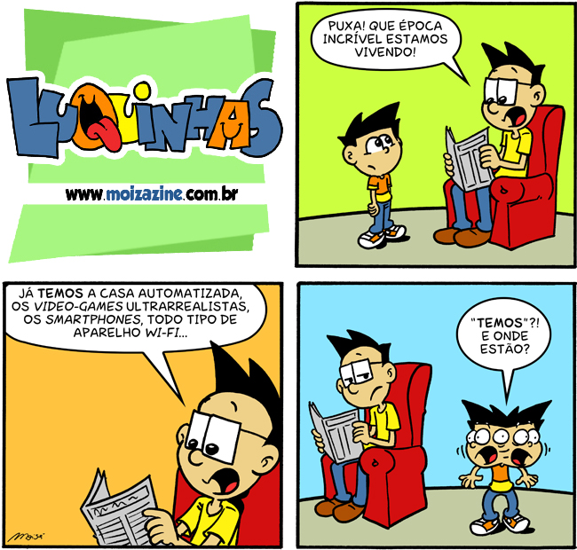 tecnologia atual automação tirinhas para escolas smartphone