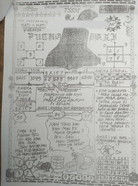 syair sgp putra bali