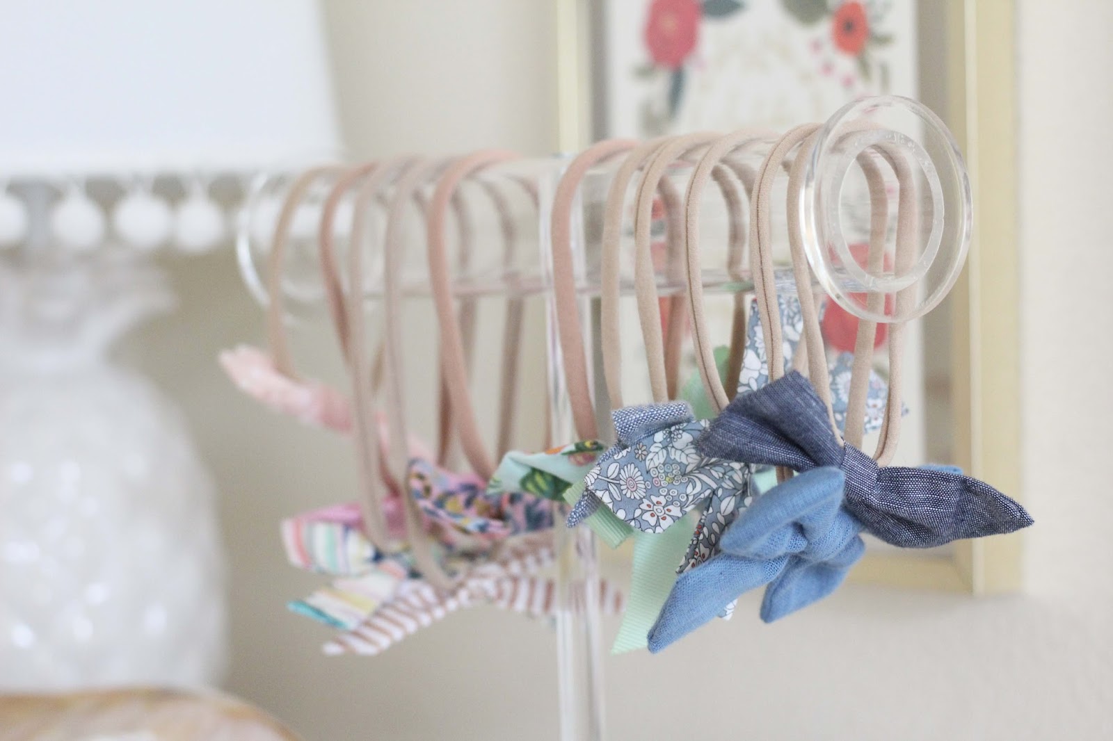 Baby Hair Bow Storage Stripes And Whimsy