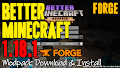 HOW TO INSTALL<br>Better Minecraft (FORGE) Modpack [<b>1.18.1</b>]<br>▽