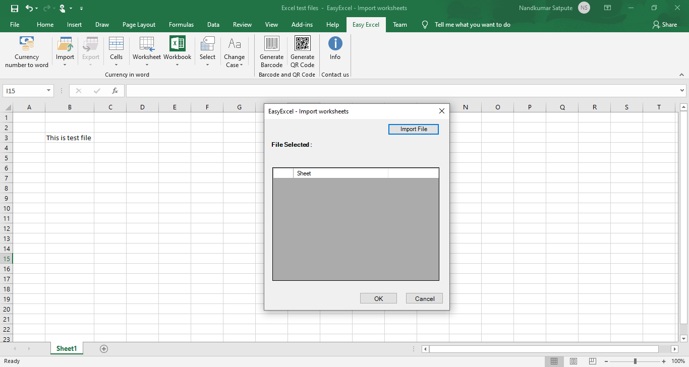 EasyExcel - Import Worksheets