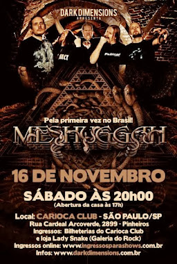 Meshuggah Brazil tour 2013