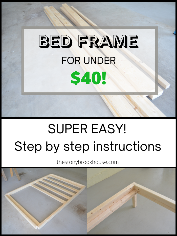 Easy Bed Frame for Under 40! The Stonybrook House