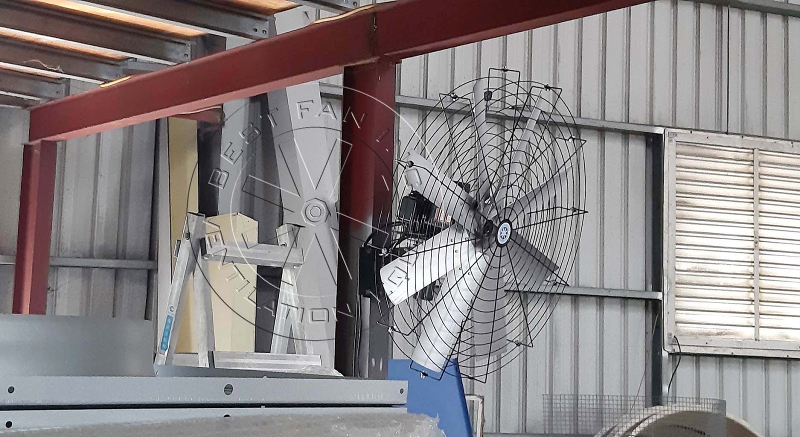 42" Oscillating IBeam Mounted Fan, 42" Oscillating Wall Mounted Fan