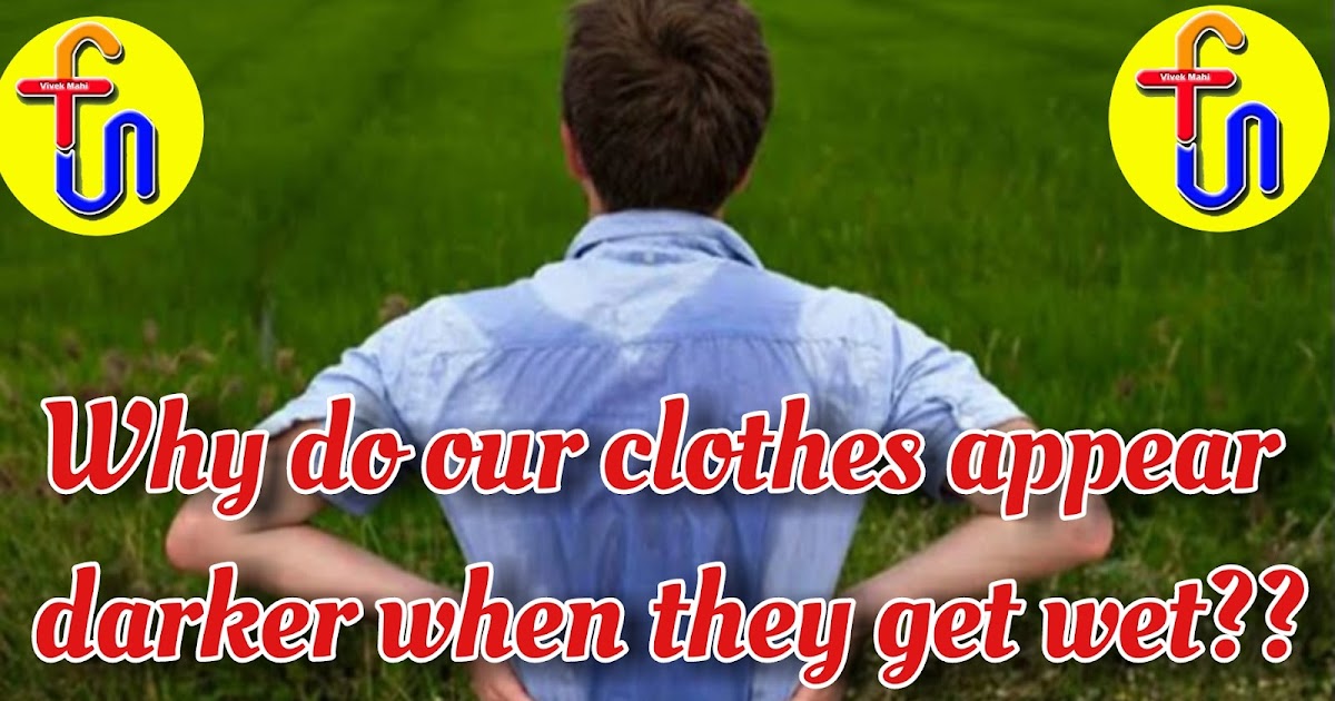 Why do our clothes appear darker when they get wet?
