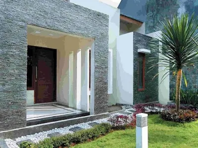 5 Desain Rumah Minimalis Tampak Depan Dengan Batu Alam