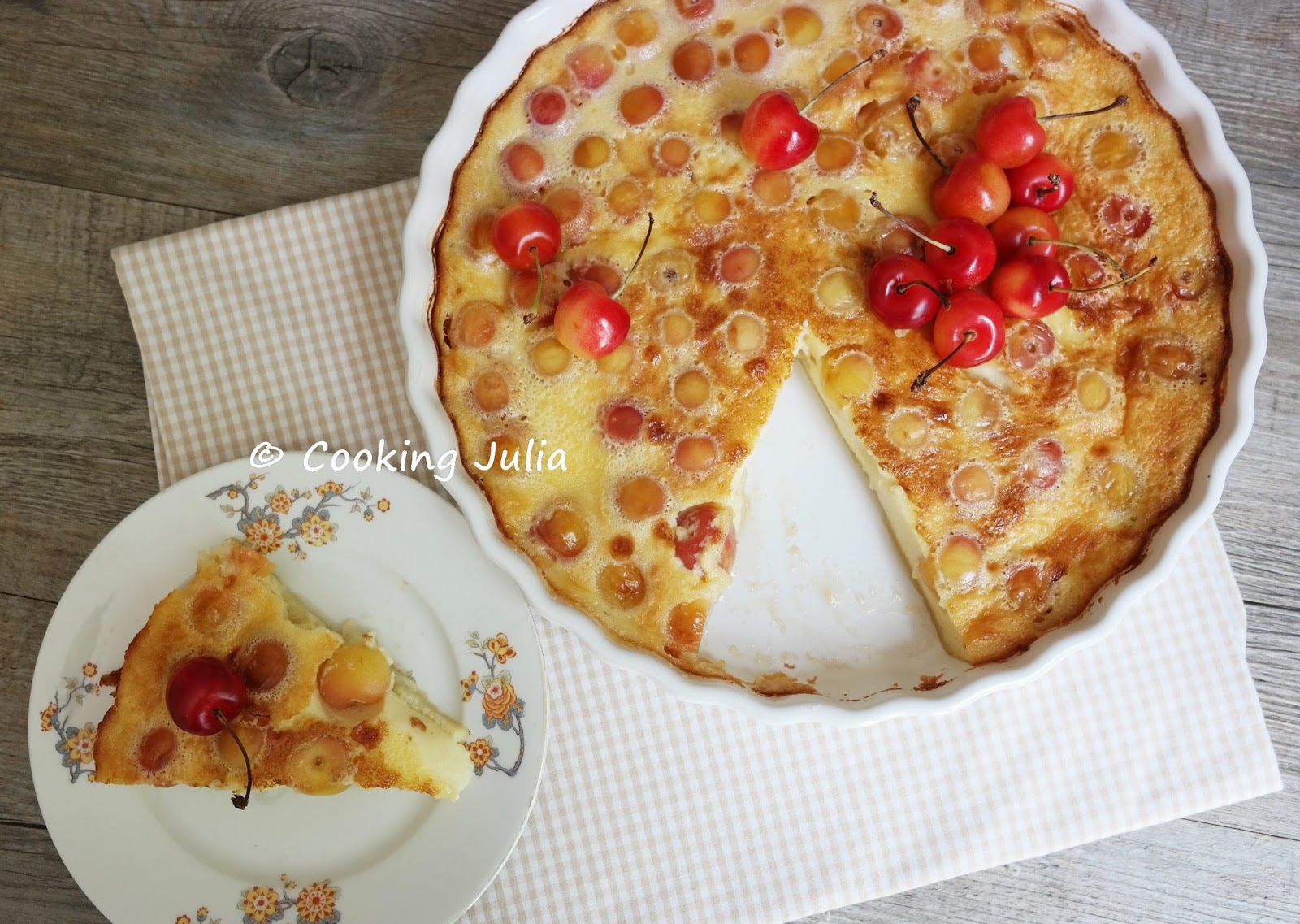 Cooking Julia Clafoutis Flan Aux Cerises Napoleon