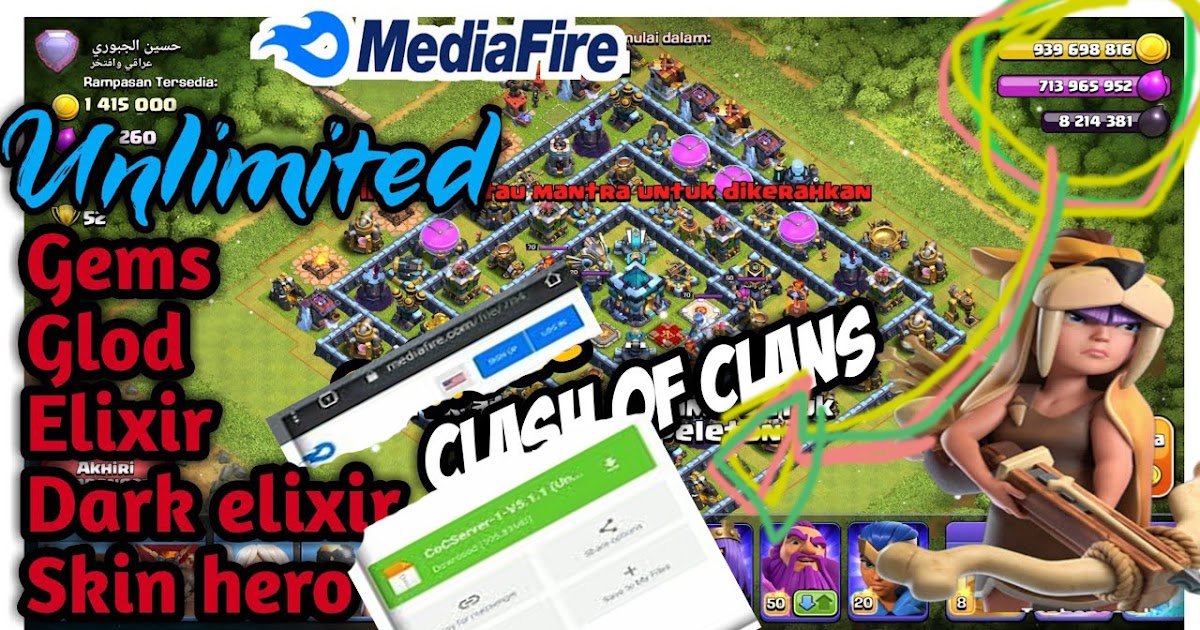 CLASH OF CLANS MOD APK NEW PRIVATE SERVER 2020 UNLIMITED EVERYTING