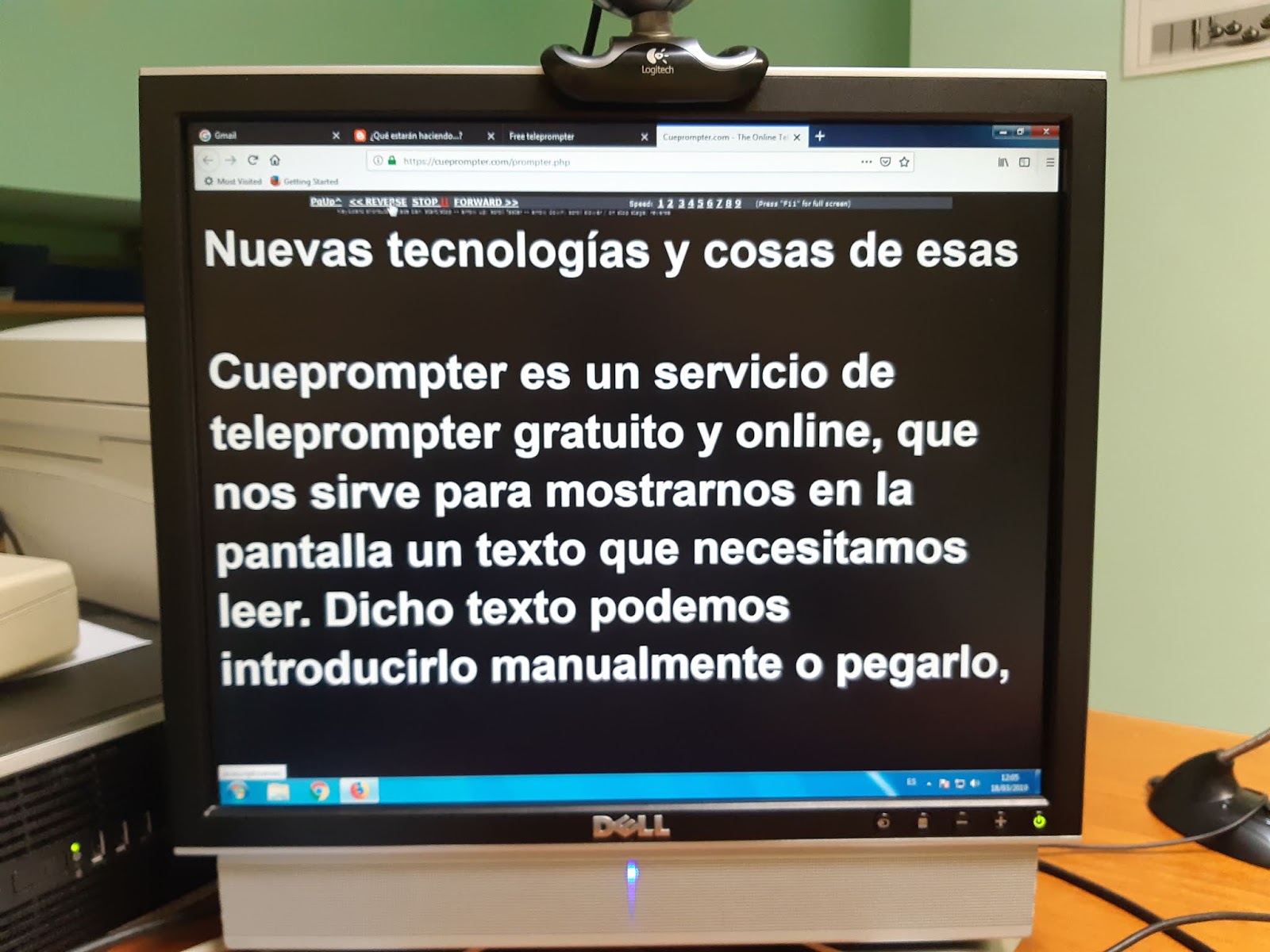 Nuevas tecnologías y cosas de esas Cueprompter