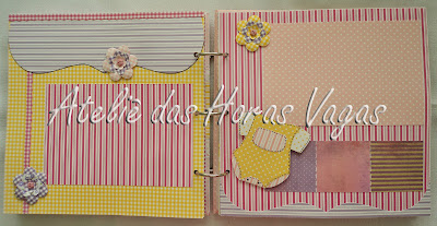 mini album scrapbook baby girl