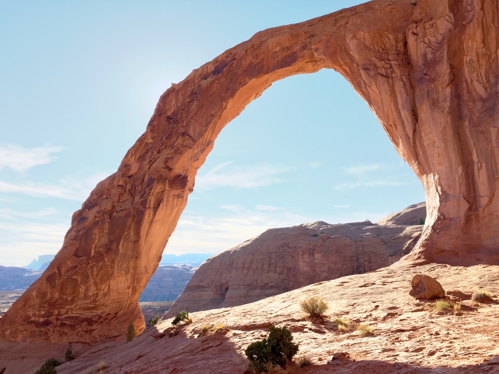 Natural Arch Photo in Sunny Day Photography