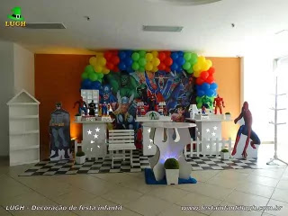 Decoração de aniversário Super-Heróis